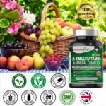 Nutrabytes Vegan A-Z Multivitamin & Mineral Complex Supplement, 360 Capsules | 26 Essential Vitamins & Minerals for Energy, Immune System, Hair, Skin, Bone, Muscle, Brain & Gut Support | for 6 Months - Image 3
