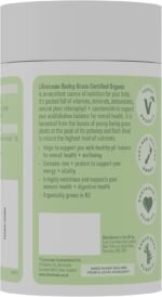 Lifestream Barley Grass Powder Premium Certified Organic Superfood Rich in Chlorophyll for Alkalising Detox Immune and Digestive Support Vegan Friendly 100 Grams - Image 4