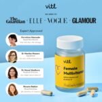 Vitl Female Multivitamin & Minerals Supplement - 30 Vegan Capsules - 21 Essential Active Vitamins & Minerals - with Vitamin D3, Vitamin B, Vitamin C, Vitamin E, Folic Acid & Iron - 1 Month Supply - Image 4