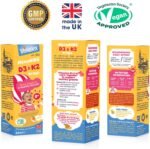 MinaKIDS D3 & K2 Drops – Delicious Orange Flavoured Supplement with 400 I.U D3, Essential Bone & Immune Support Vitamins for Babies and Children, Sugar-Free, Vegan, 60ml - Image 3