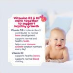 MinaKIDS D3 & K2 Drops – Delicious Orange Flavoured Supplement with 400 I.U D3, Essential Bone & Immune Support Vitamins for Babies and Children, Sugar-Free, Vegan, 60ml - Image 4
