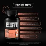 ESN Zinc, 120 Capsules, 25 mg zinc per Capsule, zincbisglycinate, Vegan, Made in Germany - Image 4