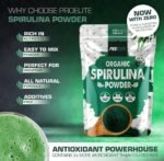 Organic Spirulina Powder 500g Natural Immune Booster | Premium Superfood Super Greens Spirulina Powder | Rich in Essential Vitamins & Minerals Vegans & Vegetarians by PROELITE - Image 6
