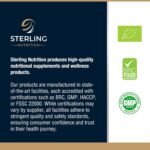 Lions Mane + Reishi Vegan Capsules for Adults, Pack of 60 Supplements (2 Months) | High Strength 8000mg, B Vitamins & Black Pepper to Support Energy, Sleep, Brain & Liver Health | STERLING NUTRITION - Image 4