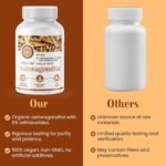 Organic Ashwagandha & Neem Capsules with Black Pepper | Stress, Mood & Immune Support for Men & Women | Natural Energy & Vitality | 120 Vegan Adaptogen Capsules - Image 4