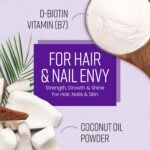 VitaBright Biotin Hair Growth Vitamins | 12000mcg | 400 D-Biotin Tablets with Coconut | Vegan Hair Vitamins for Women and Men | High Strength | Vitamin B7 - Image 3