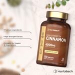 Cinnamon Tablets 4000mg | Blood Sugar Control | High Strength Cinnamon Extract Supplement | 120 Vegan Tablets | by Horbaach - Image 3