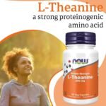 Now Foods, L-Theanine, 200mg, 60 Vegan Capsules, Amino Acid, Lab-Tested, Gluten Free, Soy Free, Non-GMO - Image 4