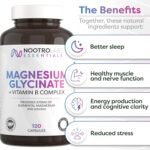 Nootro Essentials Magnesium Glycinate Capsules with Vitamin B Complex for Sleep, Energy & Muscle Support (60 Servings - 2 Capsules Daily) - Image 3