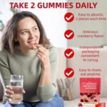 Women's Probiotic Gummies，Women Exclusive pH Balanced probiotics, enriched with 5 Billion CFUs of Active Bacteria, Cranberry Flavor, Providing Care for You Wellness（60） - Image 6