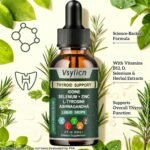 Thyroid Support Supplement for Women and Men - Energy & Focus Formula - Vegetarian & Non-GMO - Iodine, Vitamin B12 Complex, Zinc, Ashwagandha, Selenium, Copper, Coleus Forskohlii, & More - 60ml - Image 4