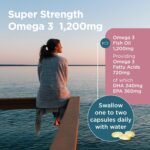 Healthspan Super Strength Omega 3 1,200mg | Brain, Heart & Eye Health | 240mg DHA & 360mg EPA per Capsule| Highly Purified to Remove Toxins | Sustainably Sourced Fish Oil (120 Capsules) - Image 4