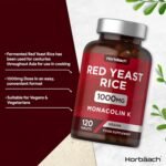 Red Yeast Rice 1000mg | 120 Vegan Tablets | High Strength Supplement with Monacolin K | by Horbaach - Image 3