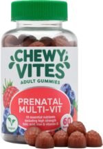 Chewy Vites Women's Prenatal Multivitamin, 60 Multivitamin Gummies, 16 Essential Nutrients with Folic Acid, Iron and Vitamin D, 1 Month Supply, Vegan, Blueberry and Raspberry Flavour - Image 3