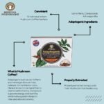 Adaptogenic Mushroom Coffee | Lion's Mane, Cordyceps & Ashwagandha | 10 Sachets | Sleep, Focus, Energy | 500mg of Lions Mane, 500mg Cordyceps and 300mg Ashwagandha per Sachet - Image 5