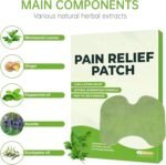40 Pcs Knee Pain Relief Patches, Natural Herbal Pain Relief Patch UK, Wormwood Patches for Pain Relieves Soreness in Neck, Shoulder, Back and Knee - Image 3