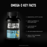 ESN Super Omega 3 Capsules, 60 Soft Gels, 20 Servings - High Dose EPA and DHA - Made in Germany, Laboratory Tested - Image 4