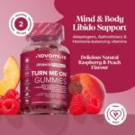 Turn Me On Gummies Women - Maca Root, Damiana, Fenugreek, Zinc, Vitamin B6 & Ashwagandha - Gluten-Free & Vegan - 60 Gummies for Women - Novomins - Image 4