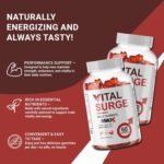 Vital Surge MAX Male Enhancement Gummies - 60 Gummies, Natural Vitality Support for Men with Herbal Blend & Nutrients, Vegan, GMP-Certified, Supplement Heaven - Image 4