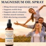 Magnesium Oil Spray with Ceramides | Support for Sleep, Muscle Recovery, Leg Cramps | 43,750mg Magnesium | Non-Greasy Formula | Topical Spray | 4.2fl oz - Image 3