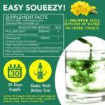 Mullein Leaf Liquid Drops 60ml,Premium Mullein Leaf Extract,Alcohol Free,Vegan,Health Immune Support,Fast Absorption 60 ml - Image 5