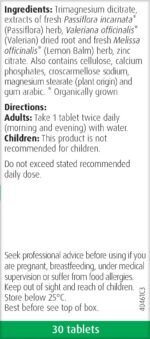 A.Vogel Passiflora Complex 30 Tablets | Supports Relaxation | Extracts of Passion Flower, Lemon Balm, Magnesium for Nervous System & Zinc to Protect Cells from Oxidative Stress - Image 4