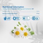 Health4All Chamomile 375mg, 60 Capsules 2 Months Supply, Purest Anxiety, Stress, Sleep and Digestive Health Supplement, Vegan Chamomile Flower Powder (not Extract) Capsules (not Tablets) | Made in UK - Image 5