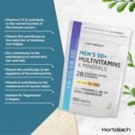 Multivitamin Tablets for Men 50 Plus | 180 Count | One-a-Day Formula | 28 Essential Nutrients | with Vitamin C, B6, D3, Iron and Magnesium | Vegan | by Horbaach - Image 3