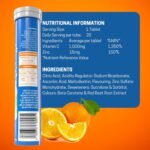 Effervescent Vitamin C 1000mg with Zinc 15mg, 20 Orange Flavoured Tablets, High Strength, Immune Support, Essential for Collagen Formation, Vegan, Made by Northumbria Health - Image 3