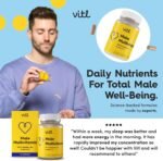 Vitl Male Multivitamin & Minerals Supplement - 30 Vegan Capsules - 20 Essential Nutrients Including B Vitamins, Zinc, Vitamin D & Plant Extracts - Support Overall Male Wellbeing - 1 Month Supply - Image 3