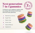 UPSA x Nourished 7-in-1 Beauty Gummies for Women - Vitamin C & E, Mango Powder, Selenium, Coenzyme Q10, Resveratrol, Multivitamin Gummy Hair Skin and Nails Vitamins - 30 Vitamin Gummies - Image 3