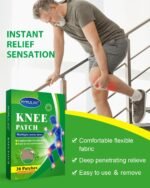 Pain Relief Patches, 60 Count MYMULIKE Heat Patches for Knee, Back and Shoulder, Natural Wormwood Herbal Pain Relief Patches, Relieves Muscle Soreness for Knee, Lumbar Spine Knee Pain Patches - Image 3