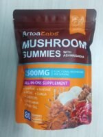 Super Mushroom Gummies with Ashwagandha, Lion's Mane, Reishi, Cordyceps & Chaga - All in One 2500mg Functional Mushrooms Enhance Immunity & Energy, Boost Vitality Overall Health 80 Gummies - Image 3