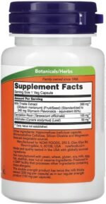 Now Foods – Silymarin with Artichoke & Dandelion 300mg | Liver Detox & Antioxidant Support – 50 Vcaps - Image 3