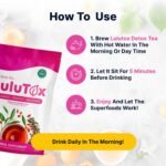 LULUTOX Detox Tea - Herbal Blend with Dandelion, Ginseng, and Ginger - Supports A Healthy Weight, Digestive Health - Vegan, All Natural, Laxative-Free - Peach Flavor (3 Pack x 28 Servings) - Image 4