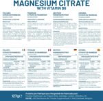 Magnesium Citrate Capsules 1500mg with Vitamin B6 | 120 Vegan Capsules | 450mg Elemental Mg | High Strength Magnesium Supplements for Women & Men | Capsule not Tablets | Made in UK by Prowise - Image 6