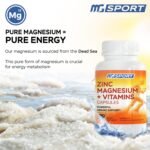 Magnesium Supplement MGSPORT with Zinc,Vitamins B6, B9, D, E - Immune Support, Muscle Recovery, EZ on Stomach - 120 Capsules - Image 5