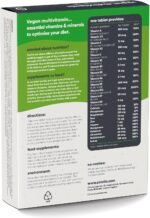 Vegan Multivitamins & Minerals - with High Strength Vitamin B12, D3, K2 & Iron - 180 Tablets in Low Waste Packaging - 6 Month Supply - Advanced Supplement for Men & Women - Palm Oil & GMO Free - Image 4