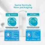 Health & Her Perimenopause Supplements for Women - Wellbeing Support for The Early Stage of Menopause - 2 Month Supply, 120 Capsules - Vegan & Gluten Free - Image 5