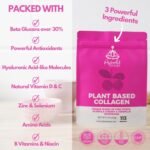 Plant Based Collagen Powder - Anti Aging Supplement for Skin, Wrinkles, Hair Growth with Pink Pitaya, Acerola Cherry & Tremella Mushroom Extracts | 113 Servings (113g) – Vegan Collagen - Image 4