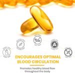Omega 3 Fish Oil 1000mg, Pack of 90 Soft Gel Capsules (3 Months Supply), Double Strength 180mg EPA and 120mg DHA, Supports Eye, Heart & Brain Health for Men & Women - UK Made - Image 4
