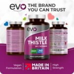 Milk Thistle Tablets | 80% Silymarin | 365 Tablets | Vegan Supplement | Milk Thistle Capsules Alternative | Made in The UK - Image 3