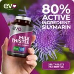 Milk Thistle Tablets | 80% Silymarin | 365 Tablets | Vegan Supplement | Milk Thistle Capsules Alternative | Made in The UK - Image 4