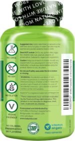 NATURELO Postnatal Multivitamin - Natural Vitamins & Minerals Including Vitamin D, Folate, Calcium - Best Essential Nutrients for Nursing Mothers After Pregnancy - 180 Vegan Capsules | 2 Month Supply - Image 3