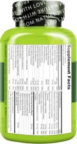 NATURELO Postnatal Multivitamin - Natural Vitamins & Minerals Including Vitamin D, Folate, Calcium - Best Essential Nutrients for Nursing Mothers After Pregnancy - 180 Vegan Capsules | 2 Month Supply - Image 4