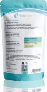 NutriVolv Psyllium Husk 800mg | 120 Capsules | Fibre Supplement | High in Soluble Fibre | Digestion Support | Detox | Colon Cleanse | Weight Loss | Gut Health | Vegan - Image 3