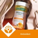 Nature's Bounty Vitamin C and Zinc Gummies – Pack of 120 Gummies, 30 Day Supply – Immune Support and Cell Protection - Antioxidant Supplement - Gluten Free and Natural Colours - Image 4