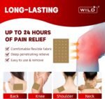24PCS Pain Relief Patches, WILD+ Heat Patches for Back Pain Relief Herbal Knee Patches, Targeted Knee Pain Relief Patches for Back/Neck/Shoulder/Knee/Muscles/Joint Stiffness - Image 3