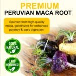 Maca Root Capsules for Women 1900mg, Red, Black & Yellow Maca with Black Pepper, Vegan, Support Energy, Hormone Balance, Menstrual, 60 Capsules - Image 5