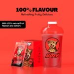 HOLY Energy Gaming Booster 10 Tasting Box “Cherry Cheetah” with Cherry Flavour Powder | 10 portions with NewCaff & Green Tea Extract | Focus Drink | Vegan with 100% natural fruit flavours - Image 3